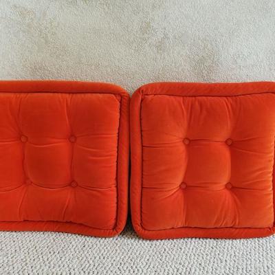 2-365: Mid Century Orange Pillows 