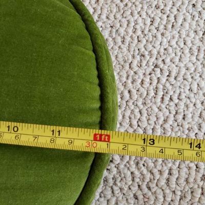 3-367: Mid Century Green Velvet Pillow