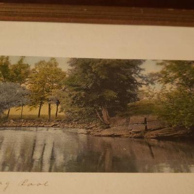2-368: Antique Hand colored Photograph signed by Wallace Nutting 