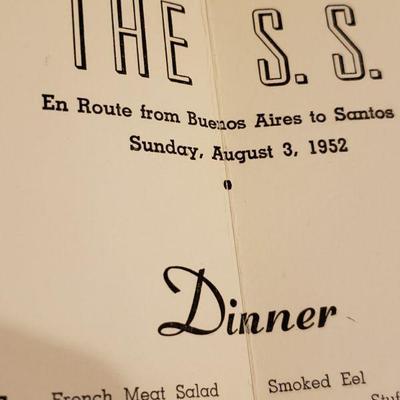 2-369: 1950's Ships Menu (3)
