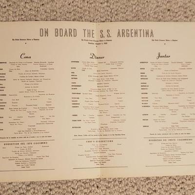 2-369: 1950's Ships Menu (3)