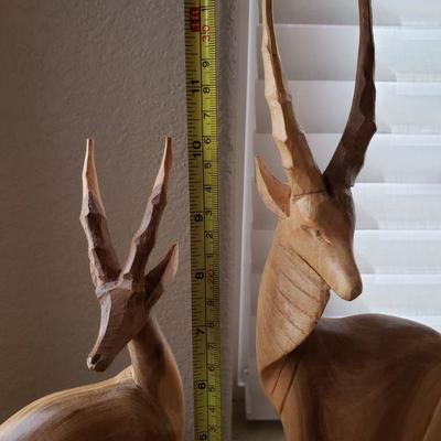 3-378: Vintage Kenyan Carved Wood Sculptures