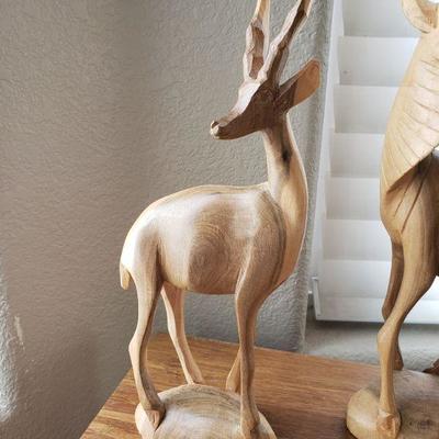 3-378: Vintage Kenyan Carved Wood Sculptures