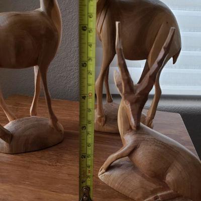 3-378: Vintage Kenyan Carved Wood Sculptures