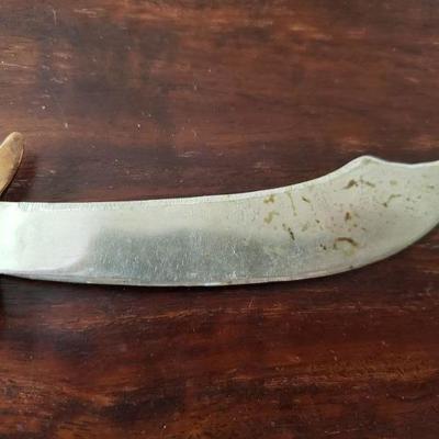 2-381: Vintage Taxco Copper, Brass & Silver Letter Opener