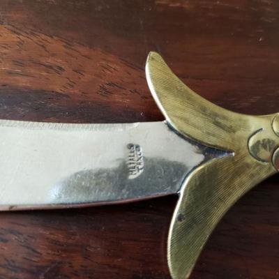 2-381: Vintage Taxco Copper, Brass & Silver Letter Opener
