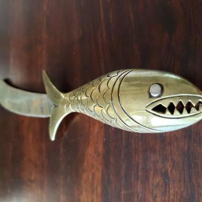 2-381: Vintage Taxco Copper, Brass & Silver Letter Opener