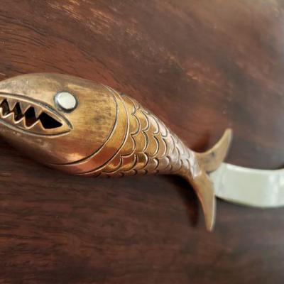 2-381: Vintage Taxco Copper, Brass & Silver Letter Opener