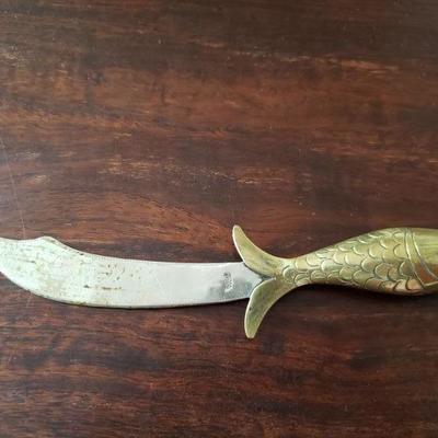 2-381: Vintage Taxco Copper, Brass & Silver Letter Opener