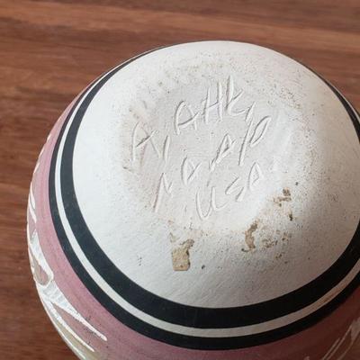 2-384: Vintage Navajo Pottery Signed