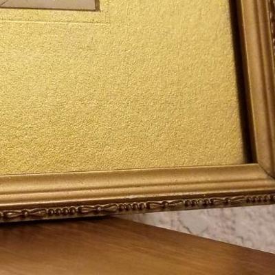 Lot 2-400: Antique/Vintage Original Framed Art SIGNED 13" x 7.5" 