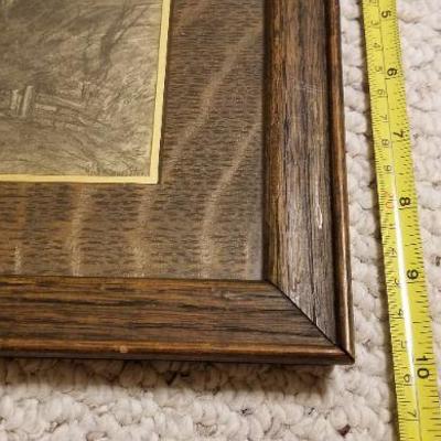 Lot 2-402: Antique/Vintage 10" x 13" Framed Orignal Art SIGNED