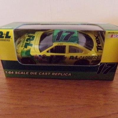 LOT 58  NASCAR TOY CARS AND T-SHIRT MADE INTO A CAR (UNOPENED)