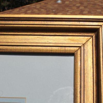 Lot 2-429: Vintage Large CLAUDE MONET Framed Print 29.5" x 33.5" 