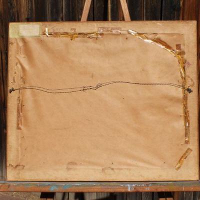 Lot 2-431: Antique/Vintage CYRUS EDWIN DALLIN Framed Print 19" x 16" 