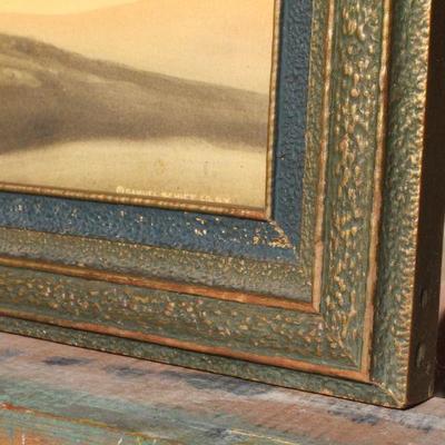Lot 2-431: Antique/Vintage CYRUS EDWIN DALLIN Framed Print 19" x 16" 