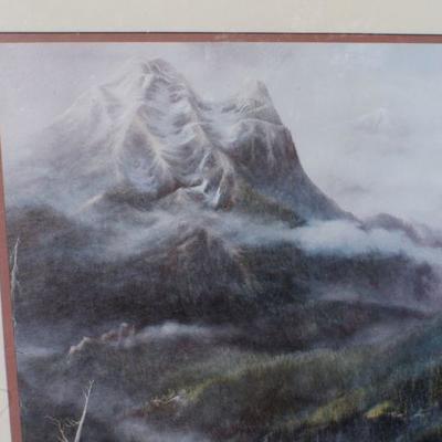 Lot 2-432: Vintage Framed Fine Art Print by GEORGIE McBRIDE 32.5" x 22.5" 