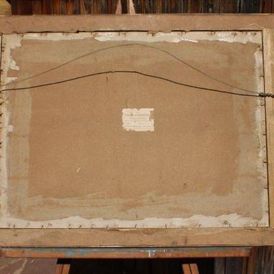 Lot 2-436: Antique Large Framed Fine Art Print SIGNED by JUDSON SAMUEL TUNISON
