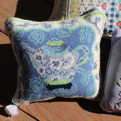 Lot 2-450: Group of Small Decorative Pillows 