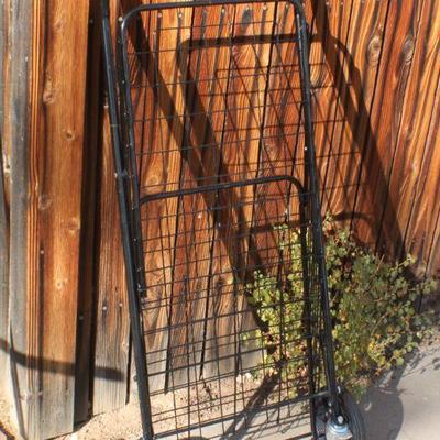 Lot 2-451: Folding Metal Shopping Cart w/ Wheels