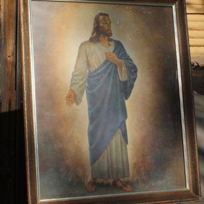 Lot 2- 453: (2) Vintage Christianity Jesus Christ Framed Prints