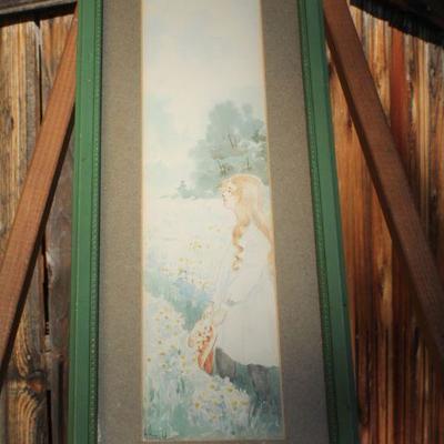 Lot 2-454: Antique/Vintage Framed Watercolor Original Fine Art SIGNED by A. ARNOLD