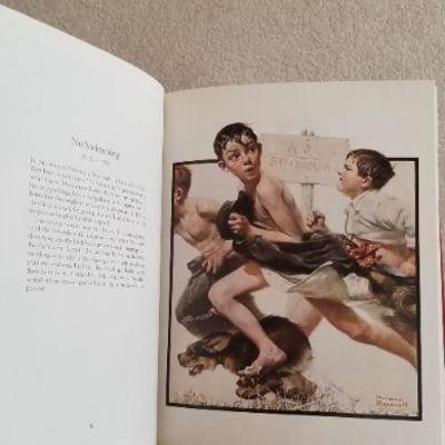 Lot 2-455: Vintage 1978 NORMAN ROCKWELL Top 102 Hardback Book 11.5" x 9"