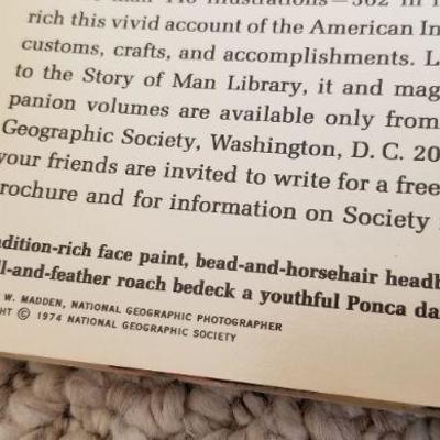 Lot 2-456: Vintage National Geographic Hardback American Indian Reference Books (1978 & 1955)