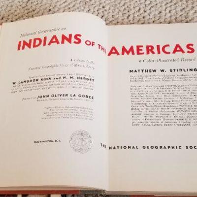 Lot 2-456: Vintage National Geographic Hardback American Indian Reference Books (1978 & 1955)
