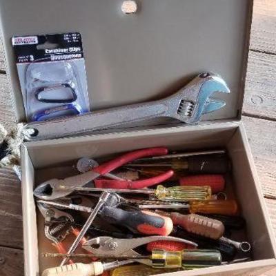 Lot 2-467: Large Group of Small Hand Tools in Metal Case