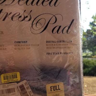 Lot 2-468: Heated BIDDEFORD FULL Size Mattress Pad 
