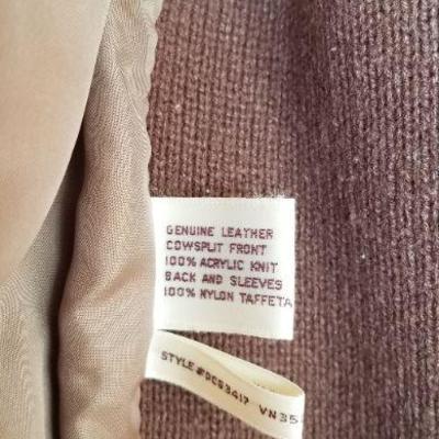 Lot 2-475: Vintage Hi Gear Leather Zip Up Jacket Sweater