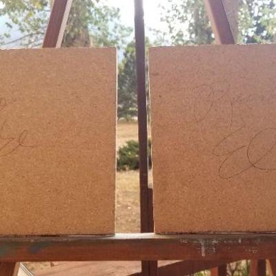 Lot 2-479: Pair of (2) Vintage Navajo Sand Paintings 8" x 8" 