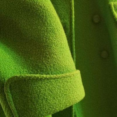 Lot 2-482: Vintage Women's Union Made Green Wool Coat Size (Medium ESTIMATE)