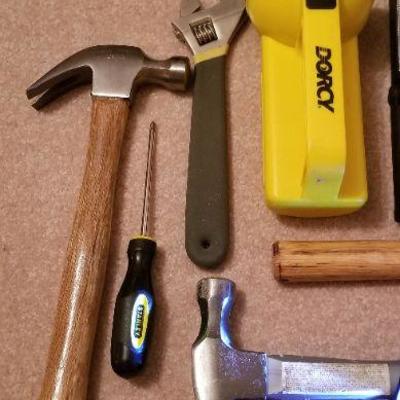 Lot 2-483: Bundle of Assorted Tools (Hammers, Flashlights, etc.)