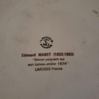 Lot 2-514: Limoges Edouard Manet Plate