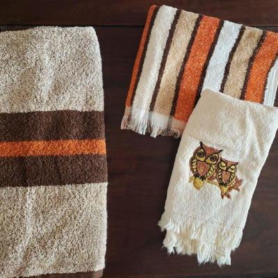 Lot 2-520: (3) Mid Century Hand Towels