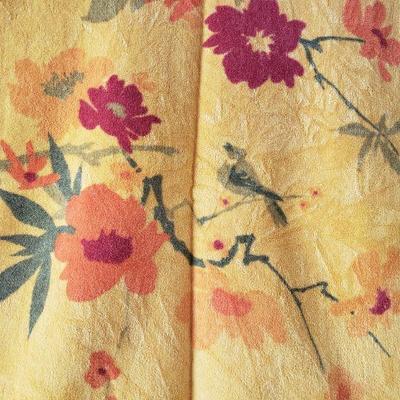 Lot 2-525: Mid Century Towels (4 total, 2 Orange & Red, 2 Blue & Green)
