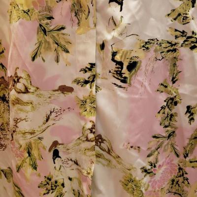 Lot 2-529: Cruz Natori Silk Pajama Set (Shirt, Pants XL & Robe 