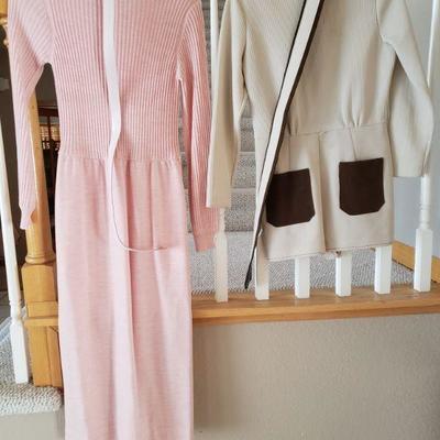 Lot 2-539: Vintage Sweater Dress and Romper