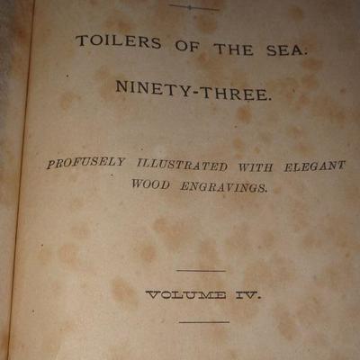 Novels of Victor Hugo, Toilers of the Sea Ninety - Three Volume IV