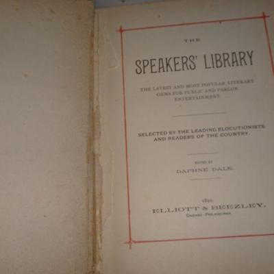 1890 The Speakers Library 