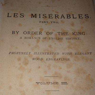 Novels of Victor Hugo, Les Miserables Part 2 by Order of the King 