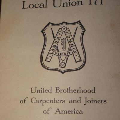 Pocket By-Laws Local Union 171 Carpenters & Joiners,  Dickies Shirts & Pants Pocket Notebook 