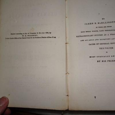 1854 New Method of Learning the German Language by W.H. Woodbury 
