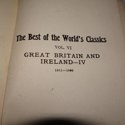 The Best of the World's Classics, Henry Cabot-Lodge Editor in Chief, Great Britian and Ireland IV 1801-1909