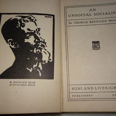 1917 An Unsocial Socialist George Bernard Shaw 