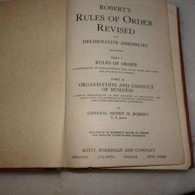 Roberts Rules of Order Revised, by General Henry M. Robert U.S. Army 
