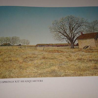 Old Ranches of the Texas Plains Paintings by Mondel Rogers 