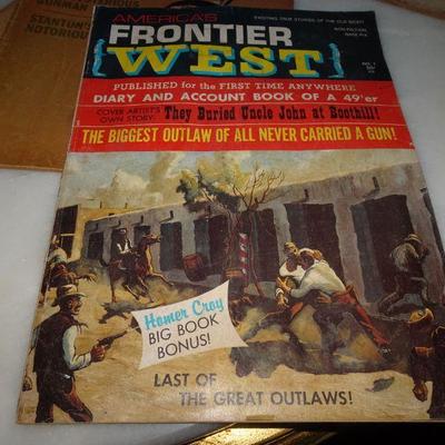 3 Vintage Western Magazines, Frontier Times, Frontier West 